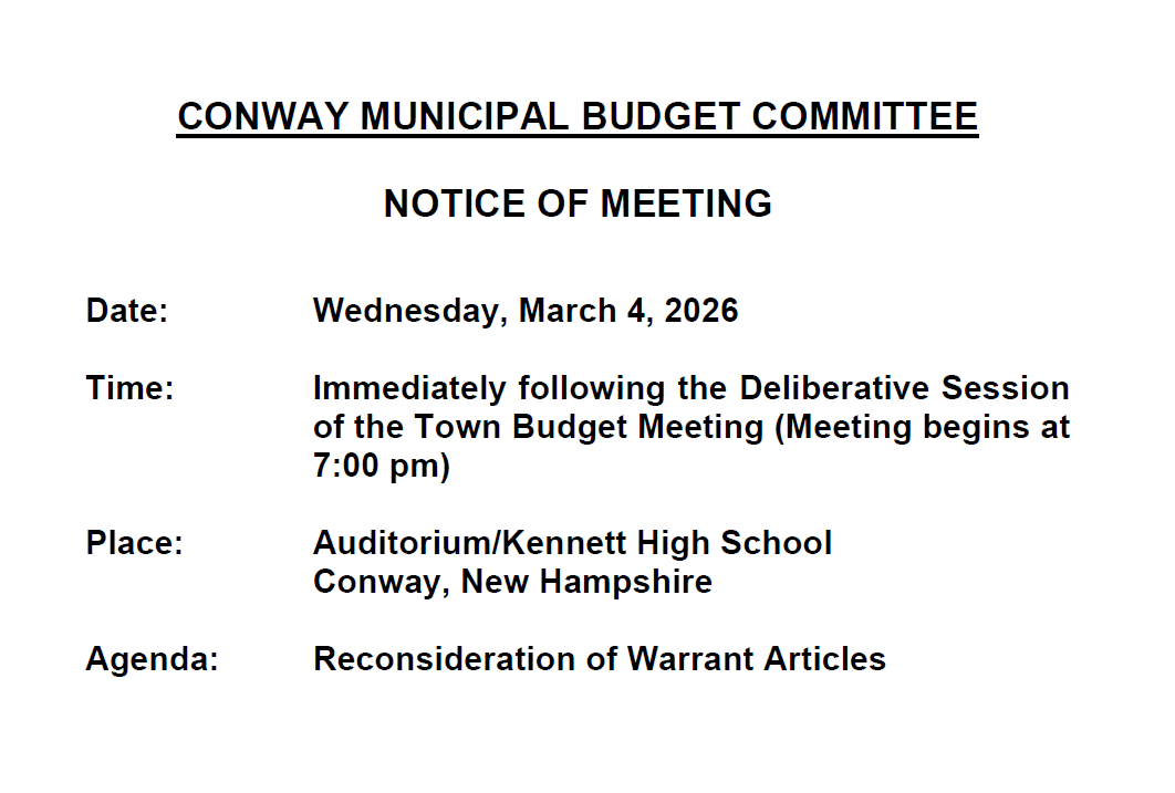 Public Hearing Agenda