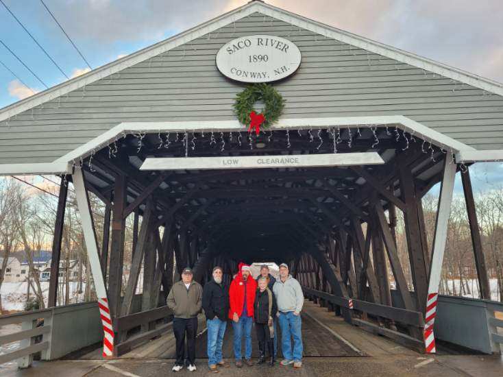 Picture of Selectmen at Bridge