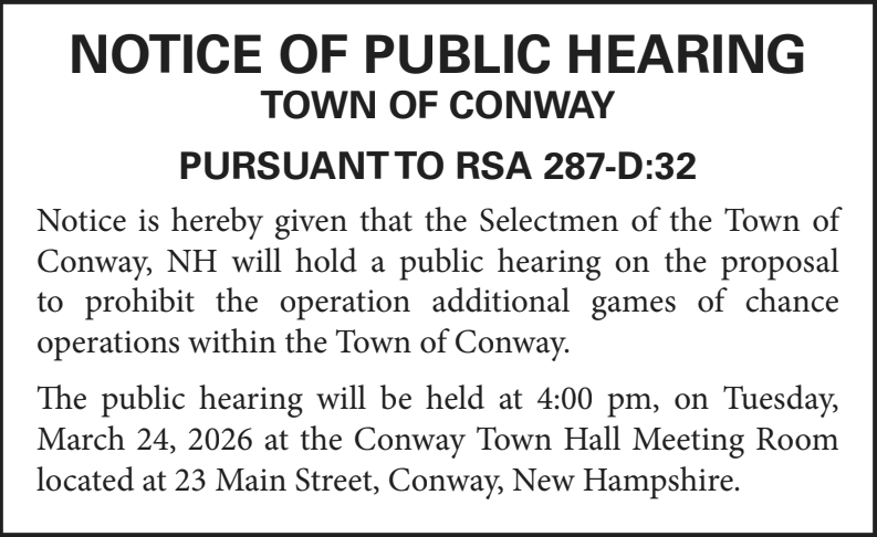 Public Hearing Notice